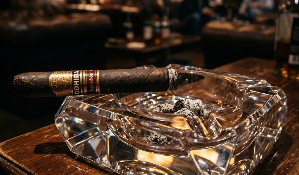 Capa do artigo: Curiosidade: Por que o cinzeiro de charuto é diferente do de cigarro?