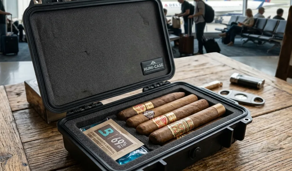 Capa do artigo: Guia: Como viajar com charutos sem stress (e sem confiscos)