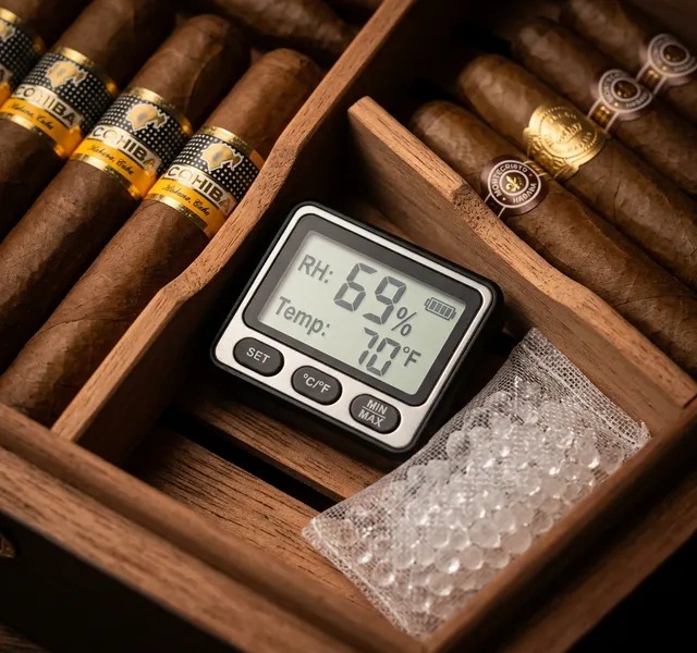 Capa do artigo: O Enigma da Maturação: Desvendando os Segredos da Gestão de Humidor para Charutos Raros