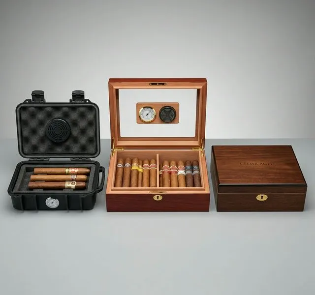 Capa do artigo: Melhores umidores para iniciantes: Custo-benefício e dicas de escolha